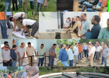 Water Quality Assessment Team inspects Filter Plant in Doda Town