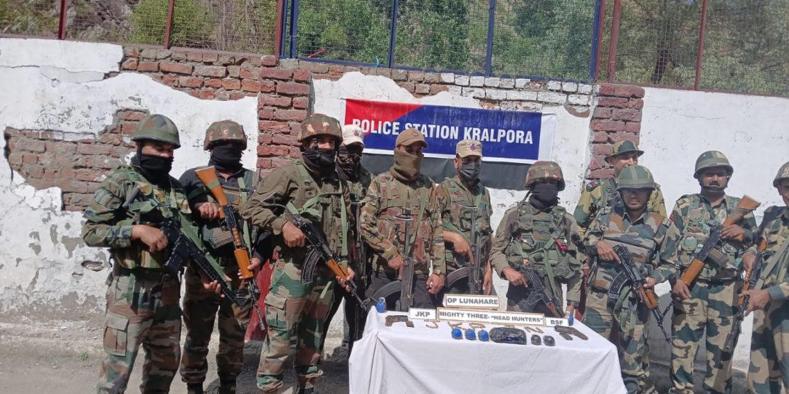 Security Forces Seize Cache of Arms and Apprehend Terrorist Associate in Kupwara District, North Kashmir