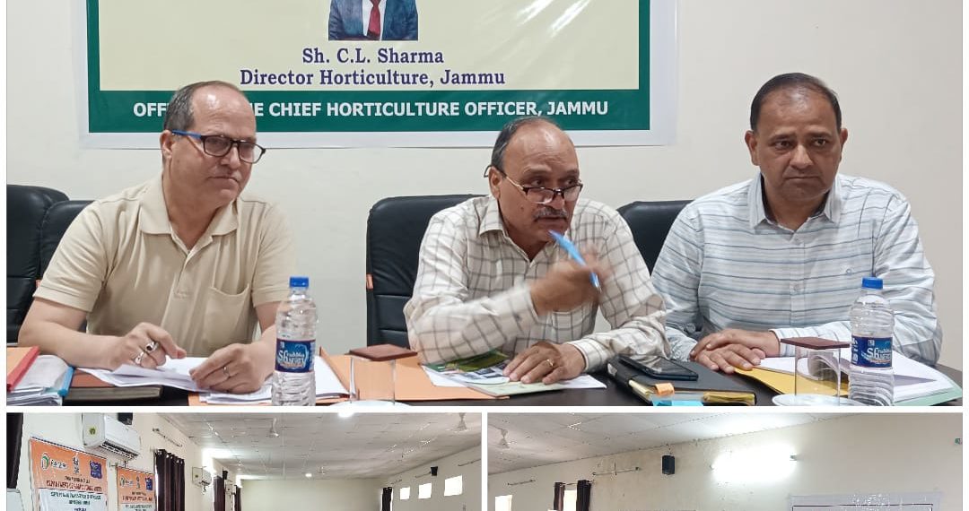 Horticulture department field functionaries of Jammu district updated on HADP