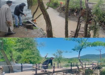 Lok Sabha elections 2024:Steel decked Foot Bridge constructed under MGNREGA connects life at Handwara, RDD completes bridge within fortnight’s time, handed over to people