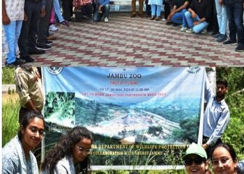 Wildlife Department launches “Parthenium Bio Control” drive in Jambu Zoo