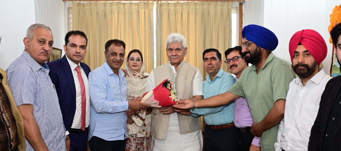 Joint Delegations and Community Representatives Meet Lieutenant Governor Manoj Sinha at Raj Bhawan