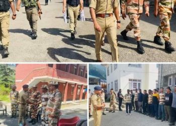 SSP Baramulla visits camping locations of  newly inducted CAPF companies