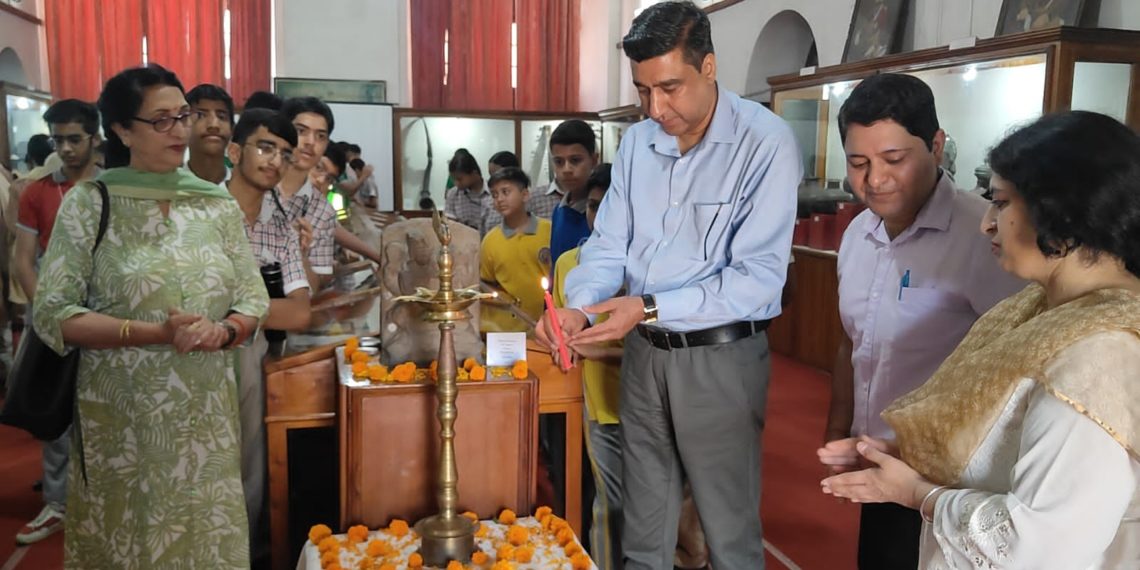 International Museum Day AA&M Directorate organises special exhibition on Ancient Indian Texts  School, College students turn up in large numbers