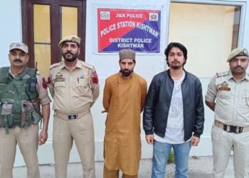 J&K POLICE BOOKED (02) MOST WANTED NOTORIOUS DRUG PEDDLERS UNDER PSA (PITNDPS) IN KISHTWAR DISTRICT