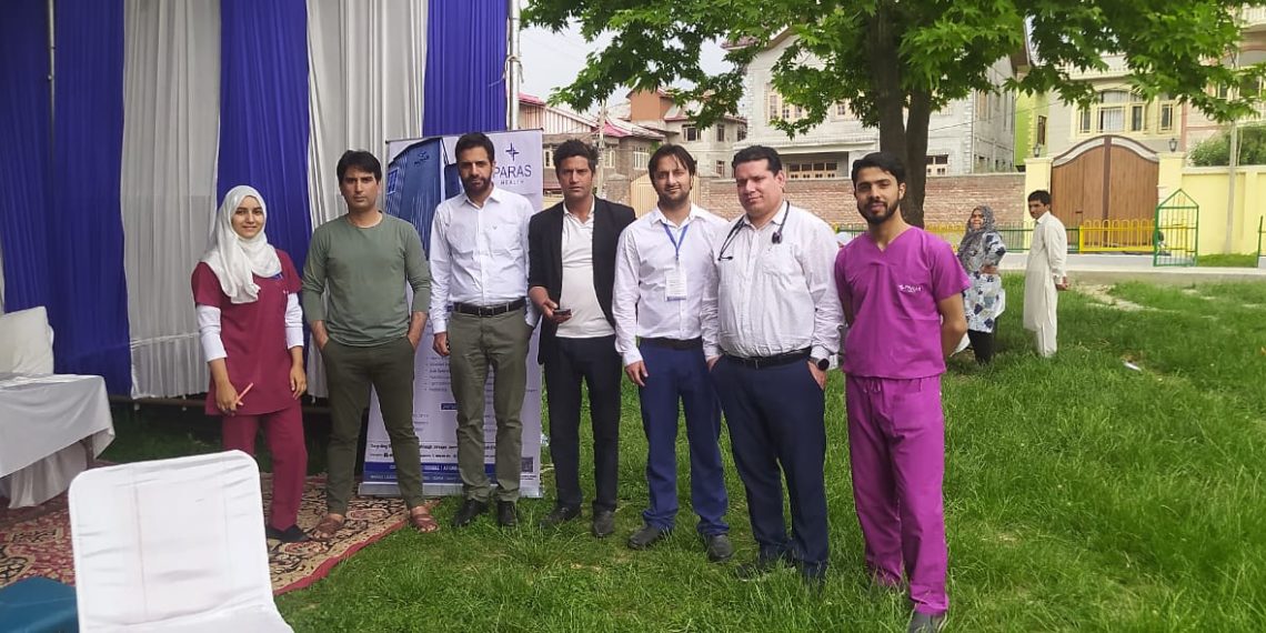 Paras Hospital’s Free Medical Camp at Hyder Masjid HIG Colony Bemina a Resounding Success