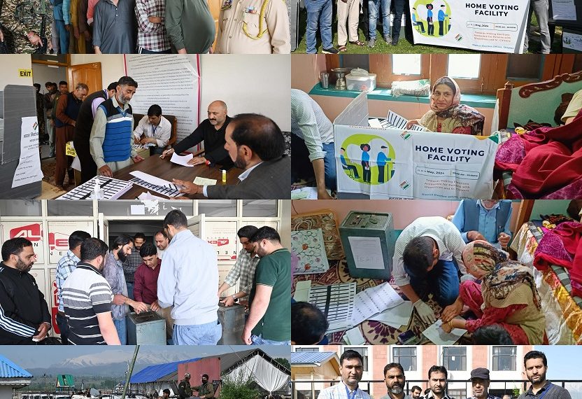 Lok Sabha Elections 2024  Home Voting held for Senior citizen, PwD Voters of Zainapora segment at Shopian