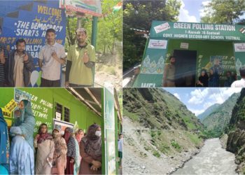 61.74% voter turnout recorded in Karnah; 35,550 out of 57,576 votes cast, with significant voting