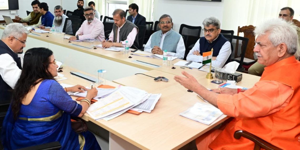 Lt Governor chairs a meeting to review functioning of Hospitality & Protocol Department