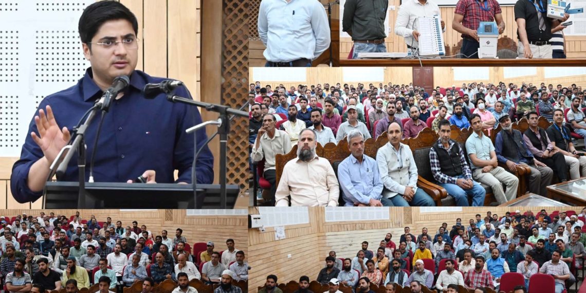 Lok Sabha Elections 2024  Final Orientation/ Training programme organised for Presiding Officers, Polling Staff at Shopian