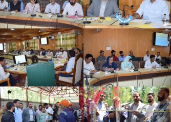 Secy RDD reviews progress of SBM-G infrastructure in Pulwama Visits Plastic Waste Management Unit at Kakapora
