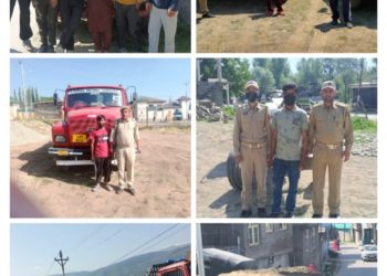 Police seizes 09 vehicles involved in illegal mining in Baramulla, 9 arrested