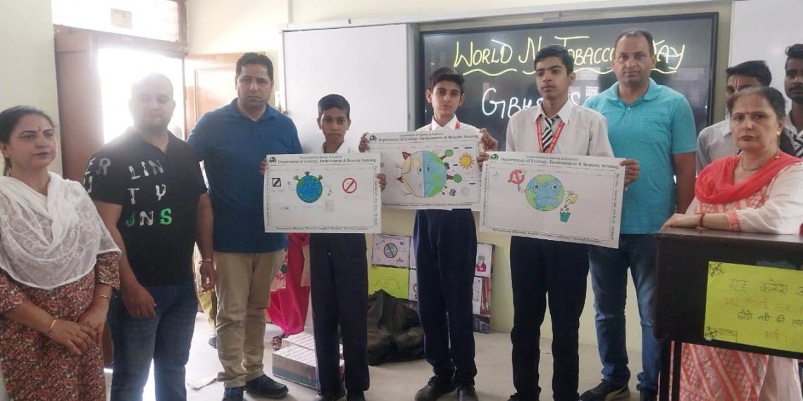 World No Tobacco Day DEERS hosts Symposium, painting competition at GBHSS Sarwal