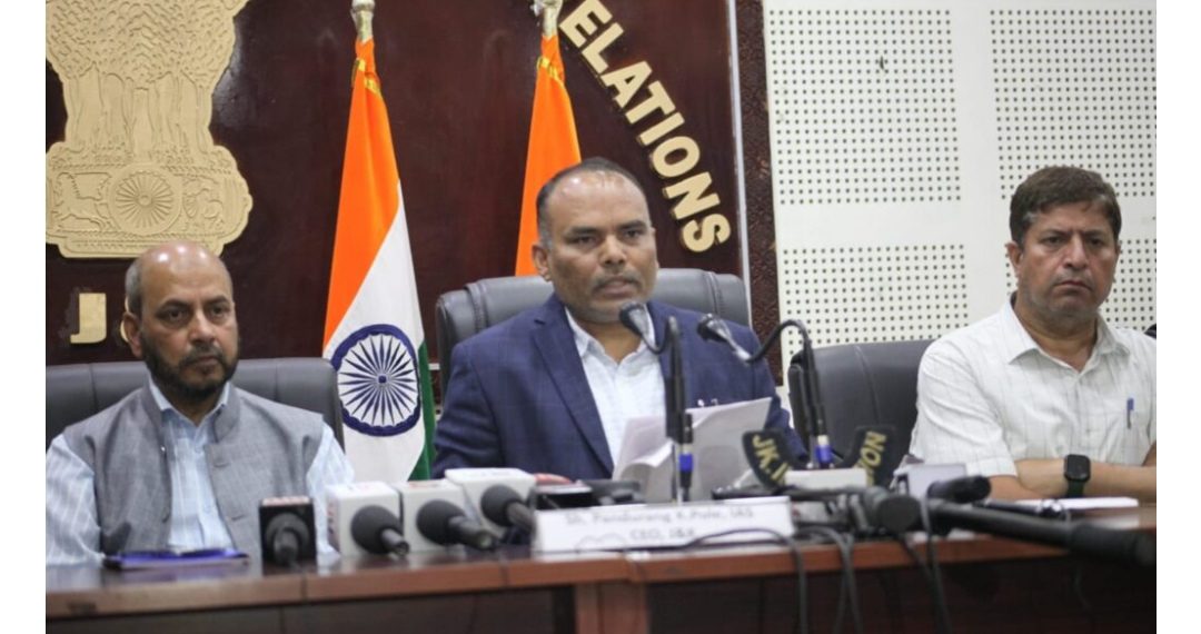 JK Records 58% polling- Highest Voter Turnout in 35 Years,  surpassing the 49.58 % in 2014,  47.99% in 1996: CEO P.K Pole