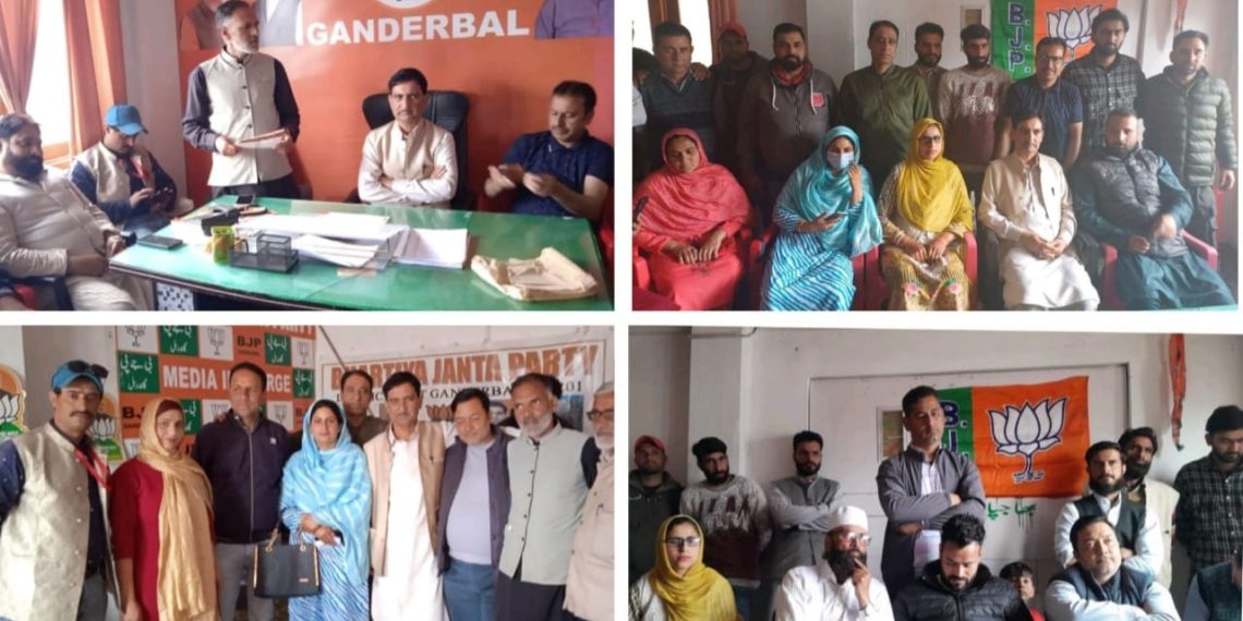 BJP Ganderbal Unit Holds Crucial District Working Committee Meeting
