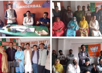 BJP Ganderbal Unit Holds Crucial District Working Committee Meeting