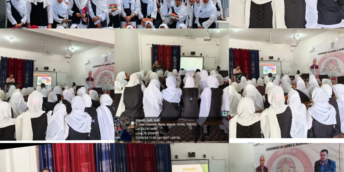 Digital literacy Camp organized at Govt High Sec School Mandi by Hub for empowerment of women Under BBBP