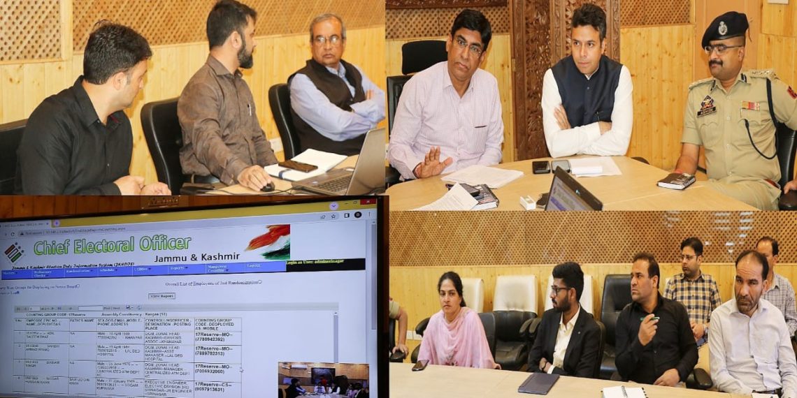 Lok Sabha Elections-2024 Randomization of Counting Staff for Srinagar PC conducted successfully