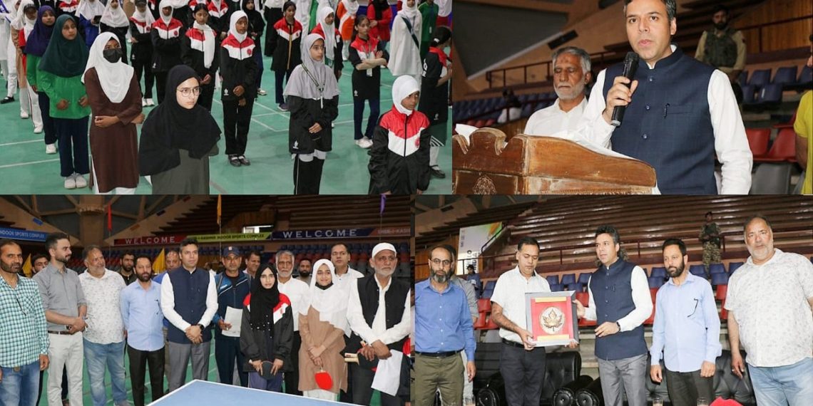 DC Srinagar inaugurates Inter-Zonal Sports competitions at Indoor Stadium