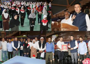 DC Srinagar inaugurates Inter-Zonal Sports competitions at Indoor Stadium