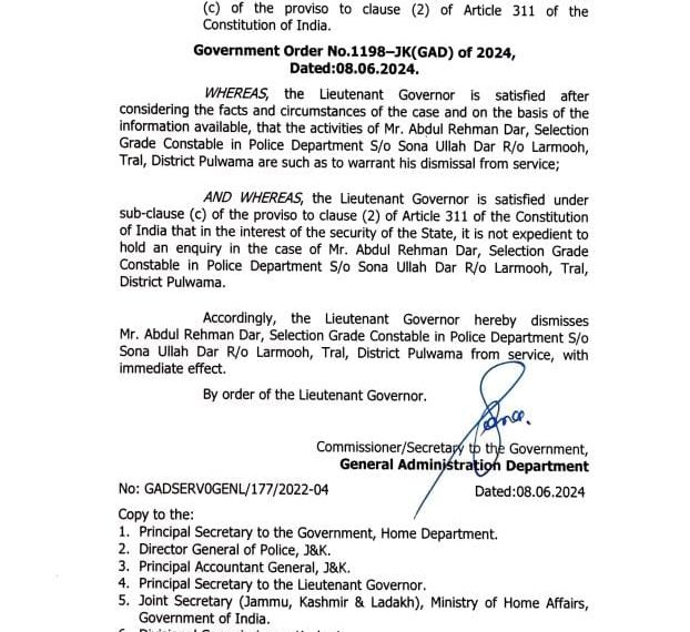 Have to act tough against unscrupulous elements to maintain J&K’s peaceful atmosphere: Police chief