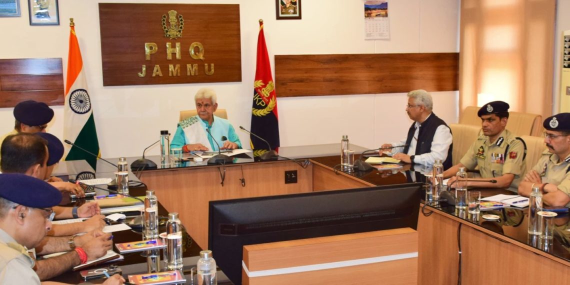 Lt Governor chairs a high-level security review meeting