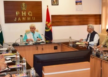 Lt Governor chairs a high-level security review meeting