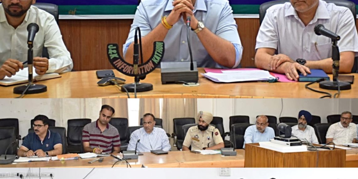 DC Kathua reviews arrangements for Shri Amarnath Ji Yatra