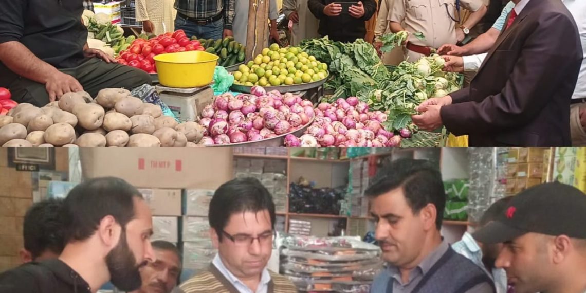 Ahead of Eid-ul-Adha, District Adim Kupwara intensifies market checking