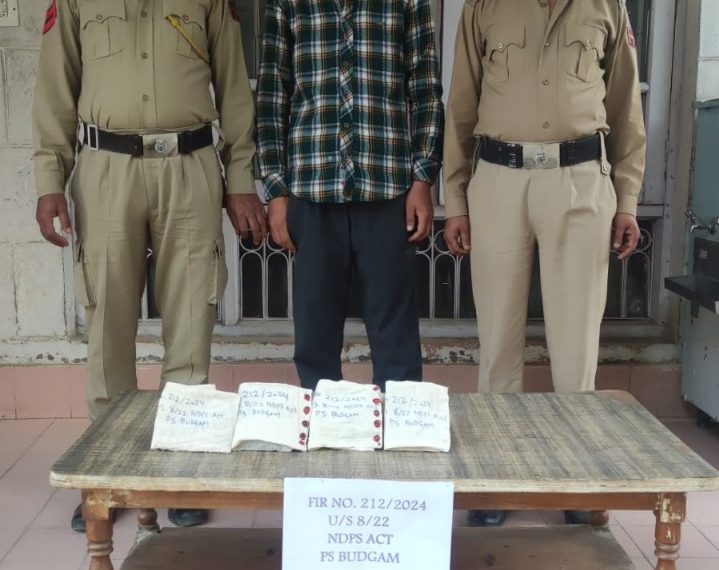 Police arrests drug peddler in Budgam; Psychotropic substances recovered