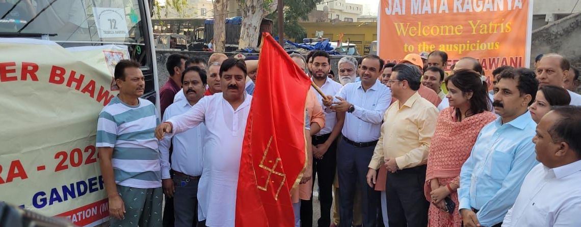 Div Com Jammu flags-off Mata Kheer Bhawani Yatra 2024 from Nagrota