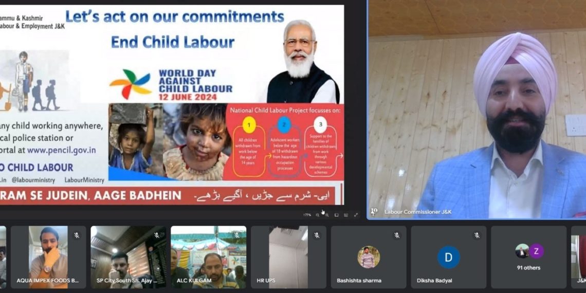 World Day Against Child Labour Labour department organizes virtual seminar with stakeholders