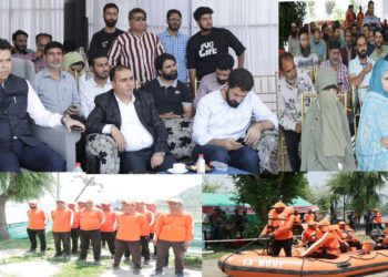 DC Srinagar presides over live demonstration of Mock Drill on Flood response at Nehru Park