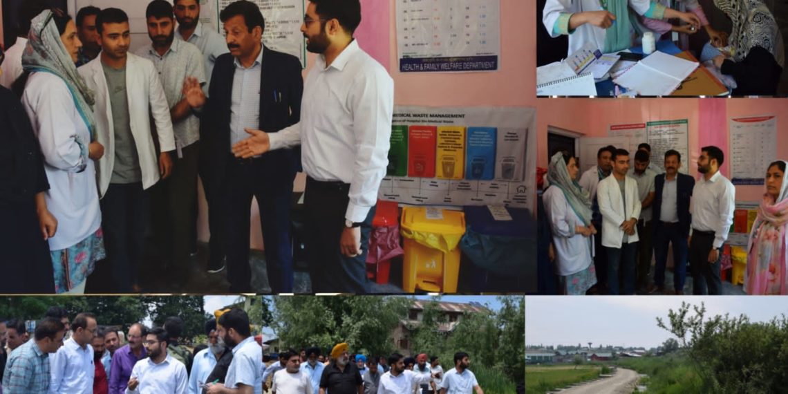 DC Budgam inspects  upgraded  NTPHC, Dalwan village in Charar-i-Sharief