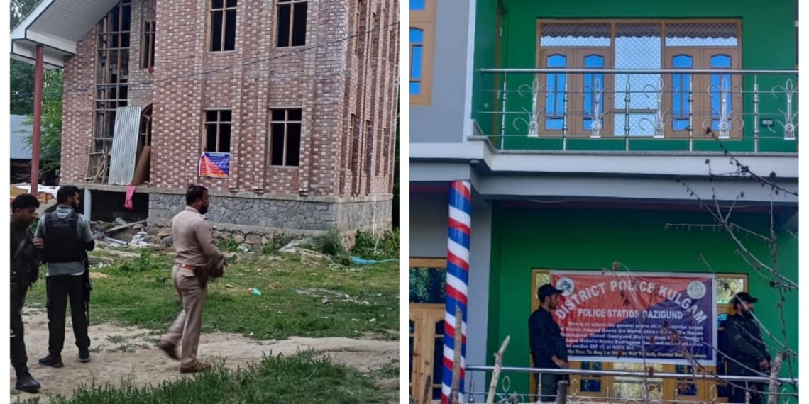 Police attaches property worth 1.43 crore of drug peddlers involved in multiple cases in Kulgam
