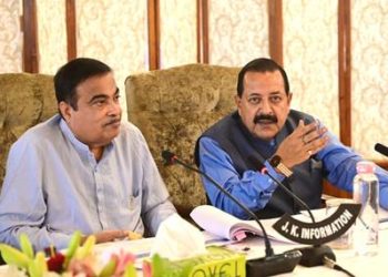 “Important Road projects in J&K, including several national projects in Udhampur Lok Sabha constituency approved and reviewed for expediting,” says Dr. Jitendra Singh