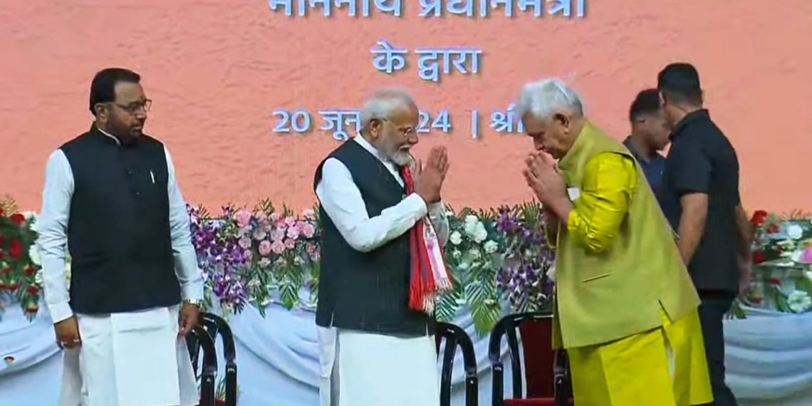 Highlights of the Speech of Hon’ble Lt Governor Shri Manoj Sinha at ‘Empowering Youth, Transforming J&K’ program in Srinagar addressed by Hon’ble Prime Minister Shri Narendra Modi