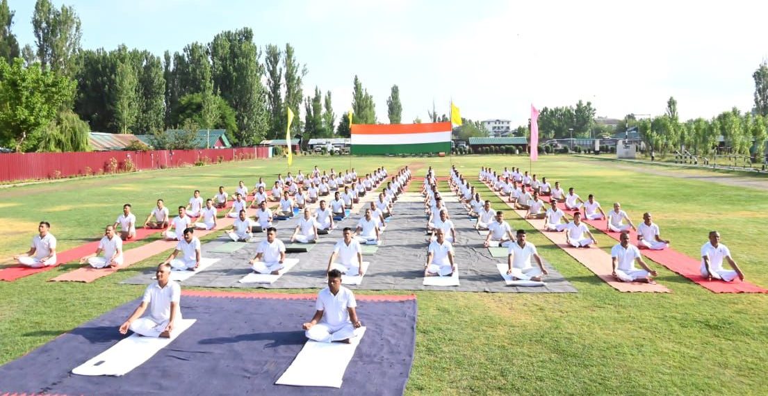 10 Bn Sashastra Seema Bal (SSB), Batmaloo, Srinagar observes International Yoga Day’2024