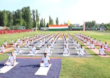 10 Bn Sashastra Seema Bal (SSB), Batmaloo, Srinagar observes International Yoga Day’2024