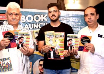 Lt Governor releases Sahaj Sabharwal’s book titled “Anecdote”