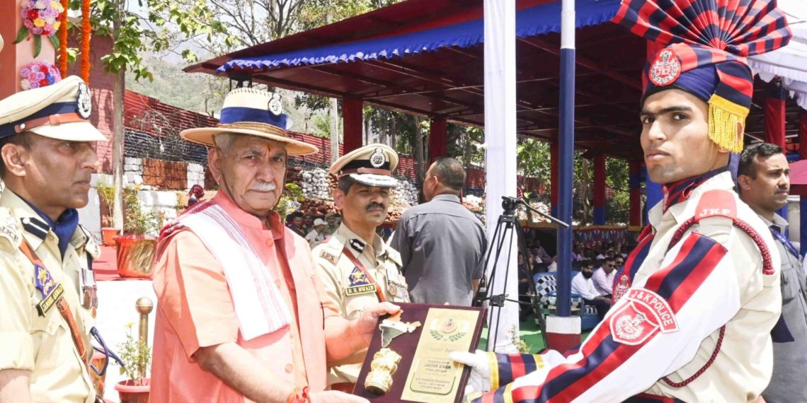 Lt Governor attends Passing out Parade of JKP’s 16th BRTC Batch at STC Talwara, Reasi