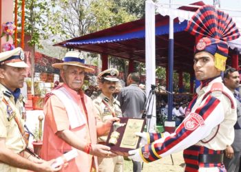 Lt Governor attends Passing out Parade of JKP’s 16th BRTC Batch at STC Talwara, Reasi