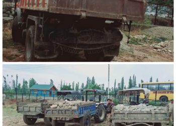 Police seizes 04 vehicles involved in illegal mining in Baramulla
