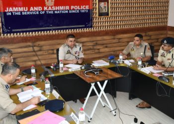 SANJY-2024 preparedness, IGP Kashmir Zone chairs meeting at Police Control Room Kashmir
