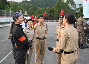 NARI SHAKTI AT DISPLAY DURING  TRISHAKTI CORPS WOMEN’S MOTOR CYCLE EXPEDITION IN NORTH BENGAL AND SIKKIM