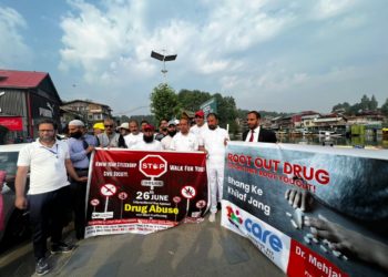 CARE Foundation Participates in International Day Against Drug Abuse and Illicit Trafficking with Youth Rally at Dal Lake