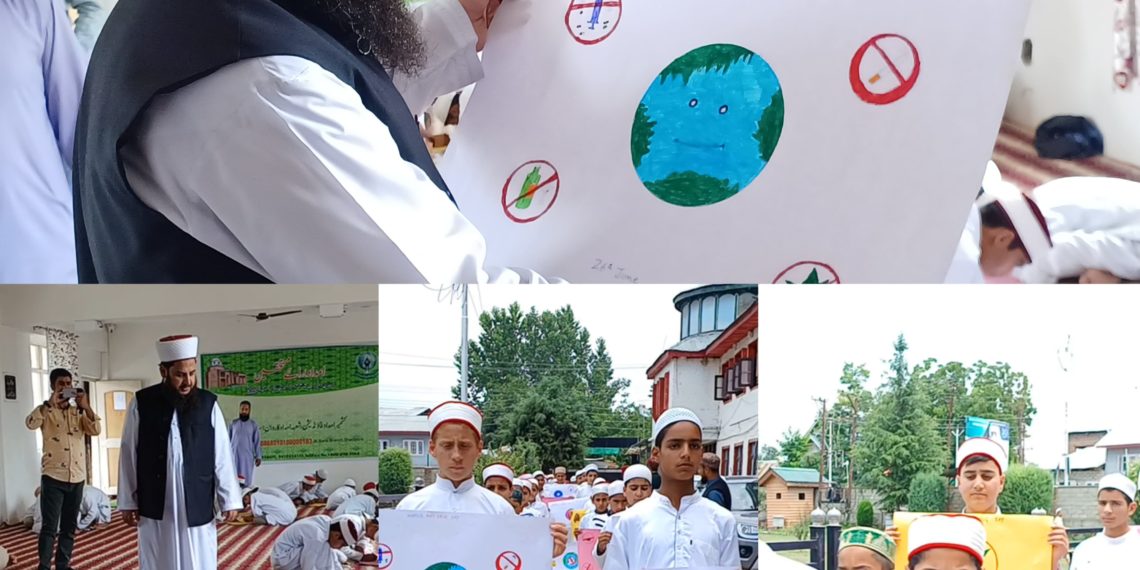 Karwani Islamia International held Drawing competition to create awareness On Drug abuse In Valley.