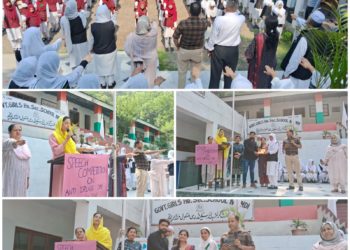 Govt Girls Higher Secondary School Mandi organized program for International Day Against Drug Abuse