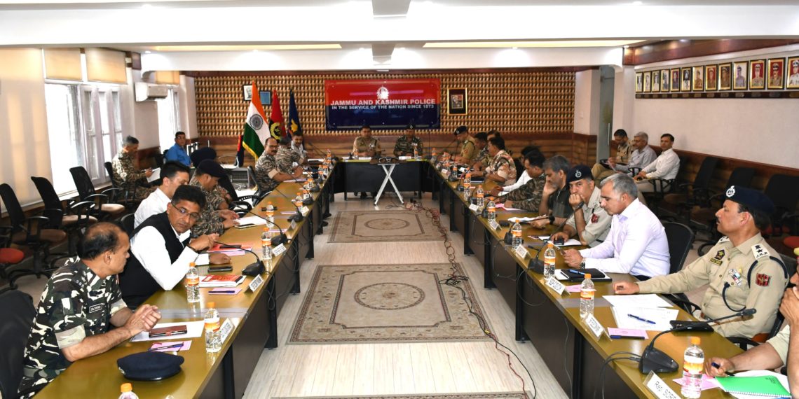 IGP Kashmir chairs joint security review meeting of SANJY-2024 at PCR Kashmir
