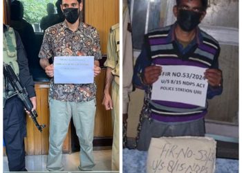 Police arrests 02 drug peddlers in Baramulla